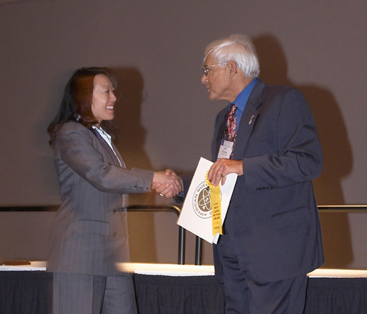 M. Jack Ohanian and Idaho Local Section Representative Bonnie Hong, Local Sections Meritorious Award