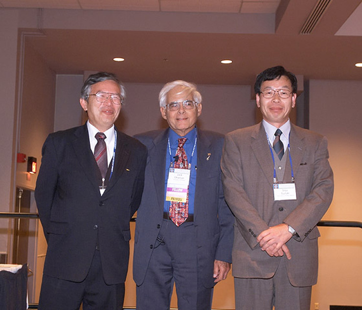M. Jack Ohanian and Experimental Fast Reactor JOYO Representatives Takashi Nagata and Soju Suzuki, Nuclear Historic Landmark Award