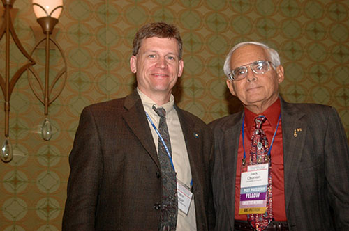 M. Jack Ohanian and Idaho Local Section Representative Hans Gougar, Gold Certificate