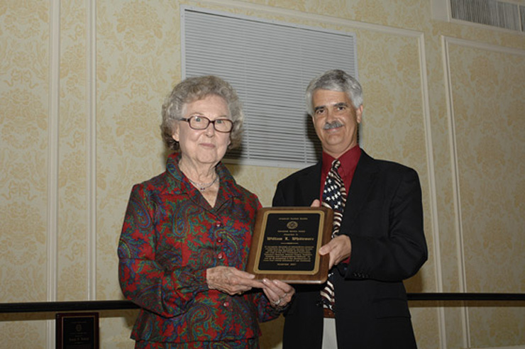 William L. Whittemore, Standards Service Award Accepted by Alice Whittemore on behalf of her husband